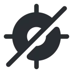 Gps Slash SVG Icon